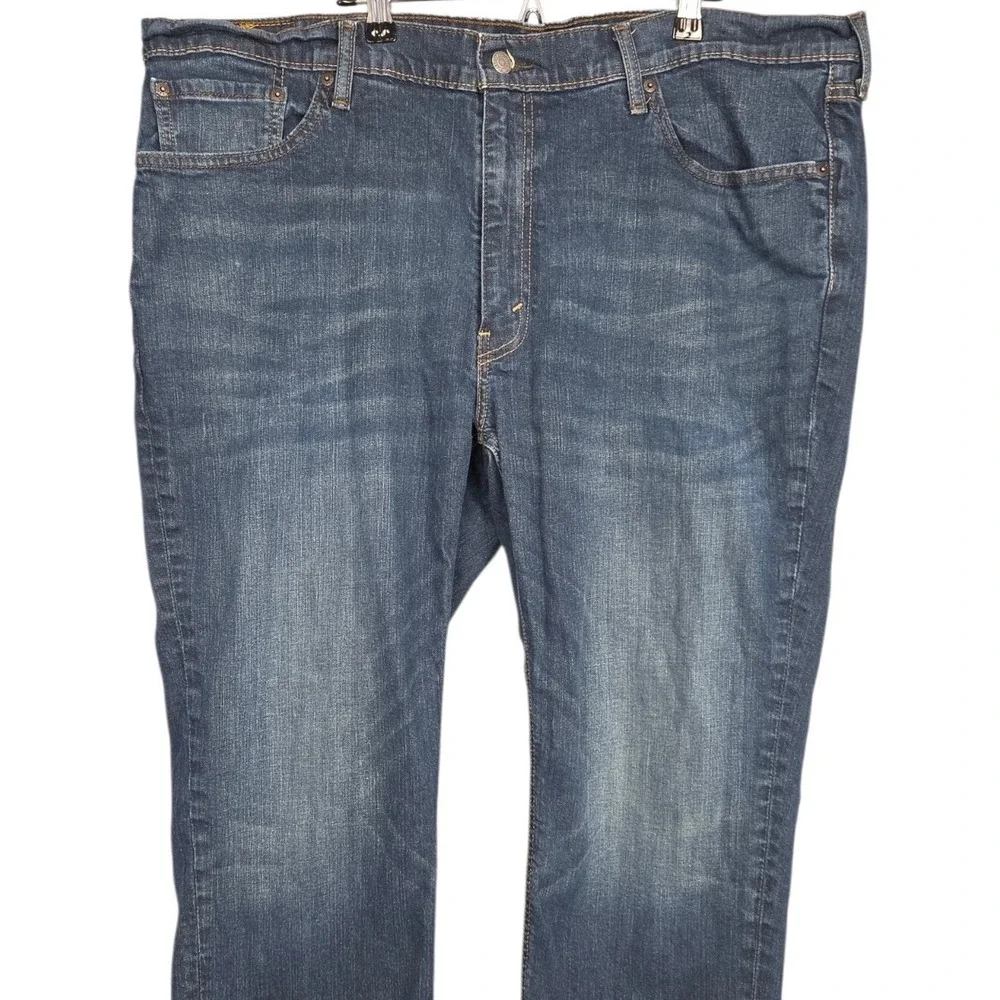 Levis 541 Athletic Taper Jeans Men 44x29 Blue Medium Wash Stretch Denim Mid Rise